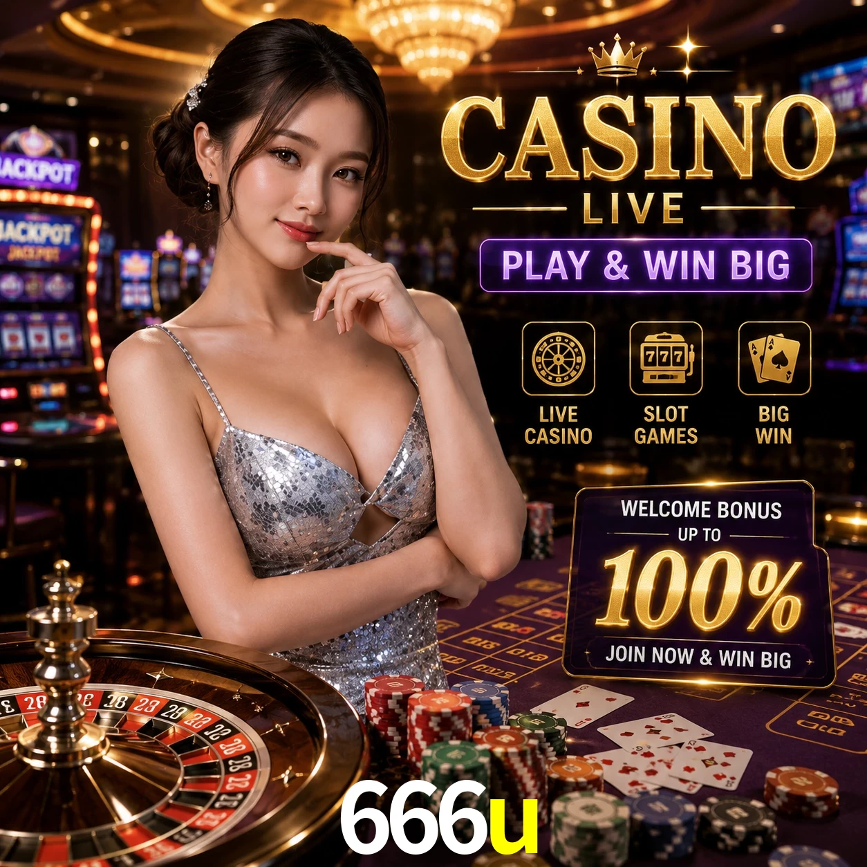 Aplicativo móvel 666u para iOS e Android